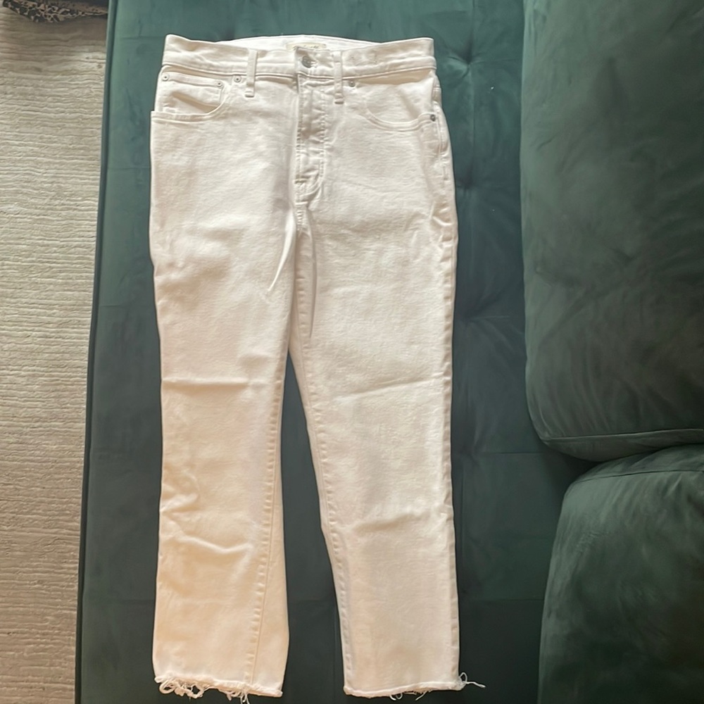 Madewell white jeans